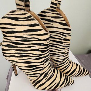 Jessica Simpson Zebra Print Pixillez2 Booties Size 8.5 M